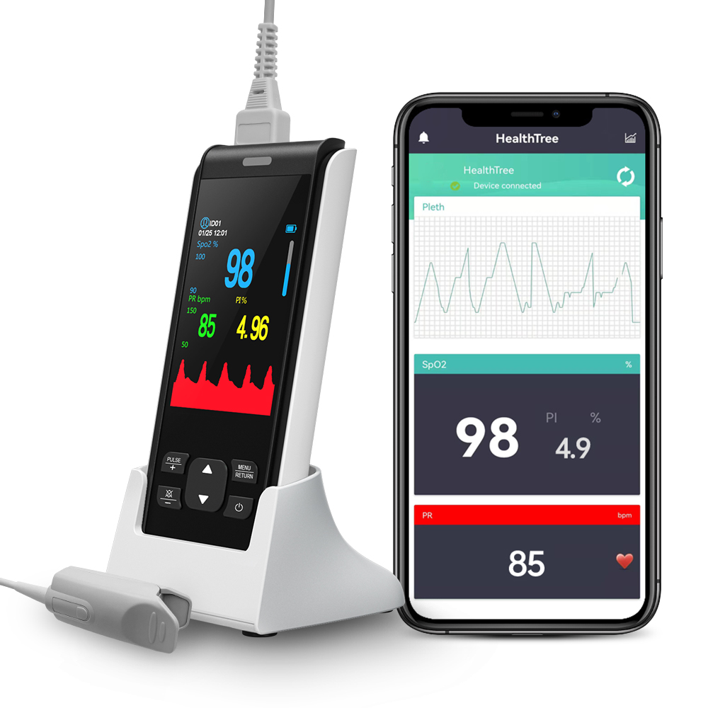 Baby Monitor Sensor - HealthTree 충전식 휴대용 맥박 산소 농도계