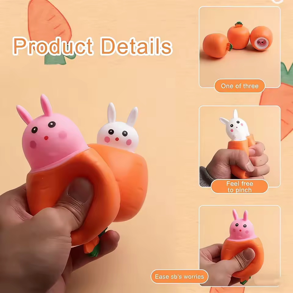 귀여운 당근 토끼 스퀴즈 장난감 독특한 당근 컵 스트레 - Baby Products Unique 리뷰 및 가격