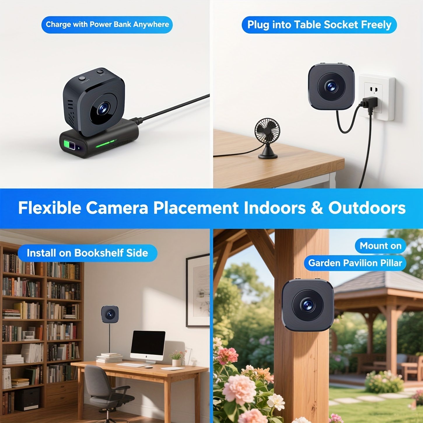 1080P HD 미니 WiFi 카메라 실내 안전 보안  - Baby Monitor Sensor 리뷰 및 가격